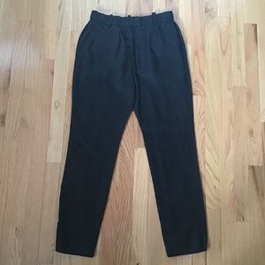 Etoile Isabel Marant Black Extended Tab Slouchy Pleated Ankle Length Pants